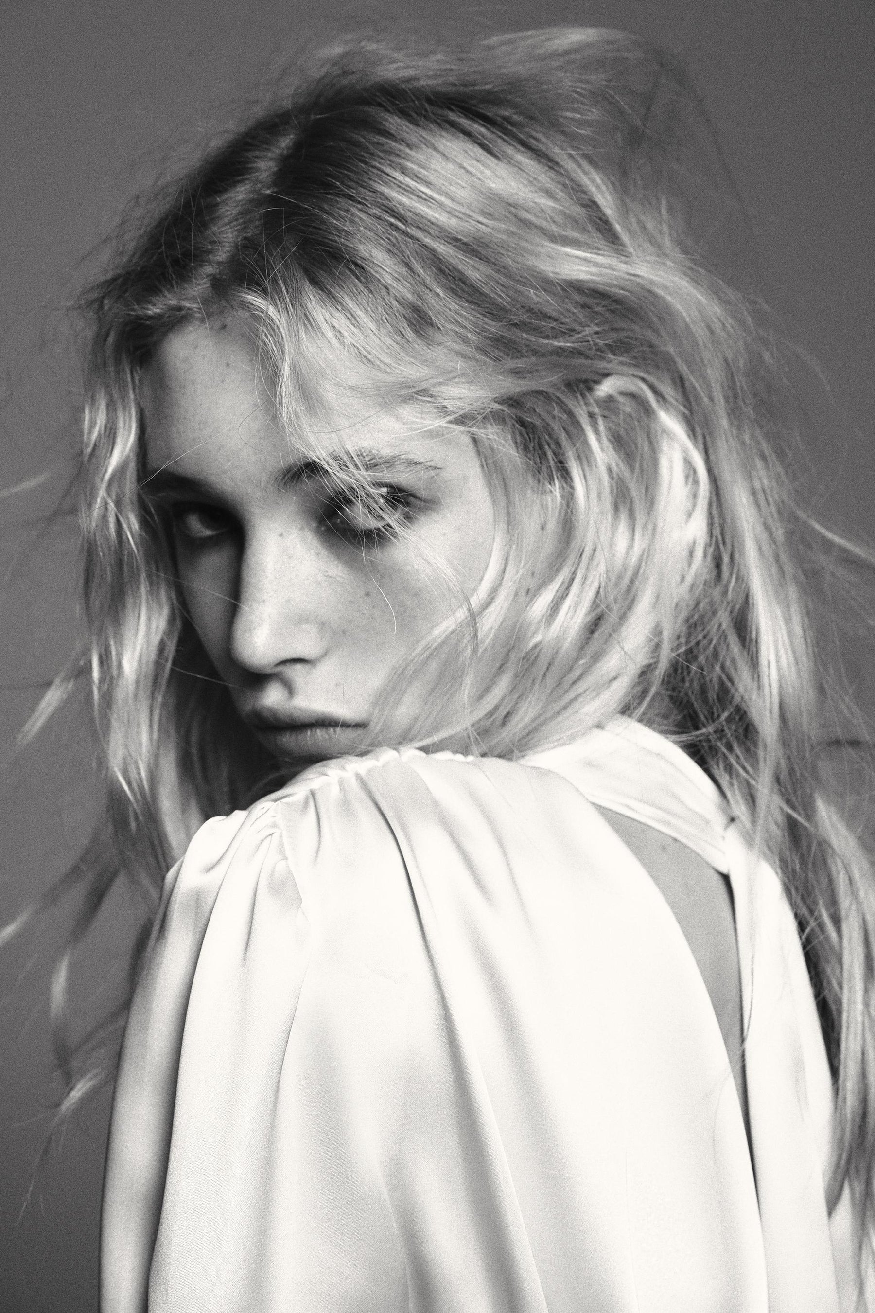 Satin Shirt with Bow