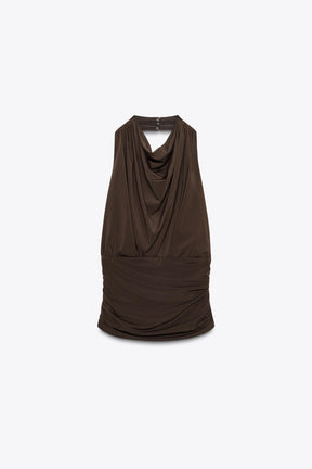 Draped Halter Top