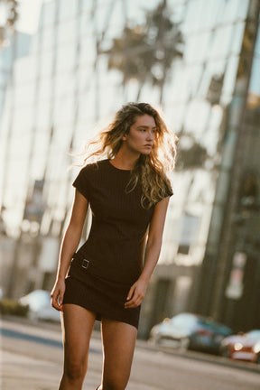 BELTED MINI DRESS - Image 2