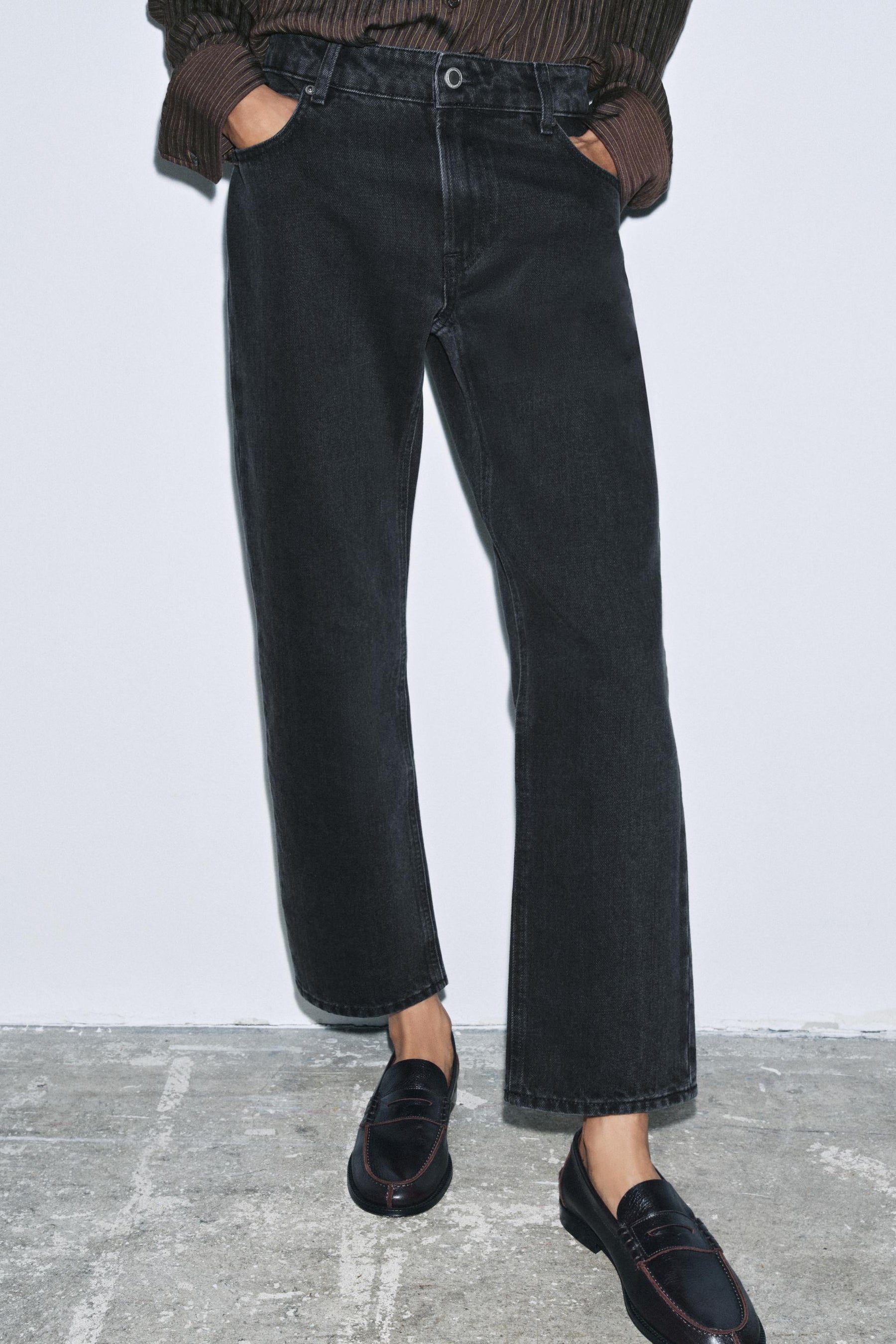 Mid-waist cigarette jeans