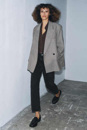 Mid-waist cigarette jeans