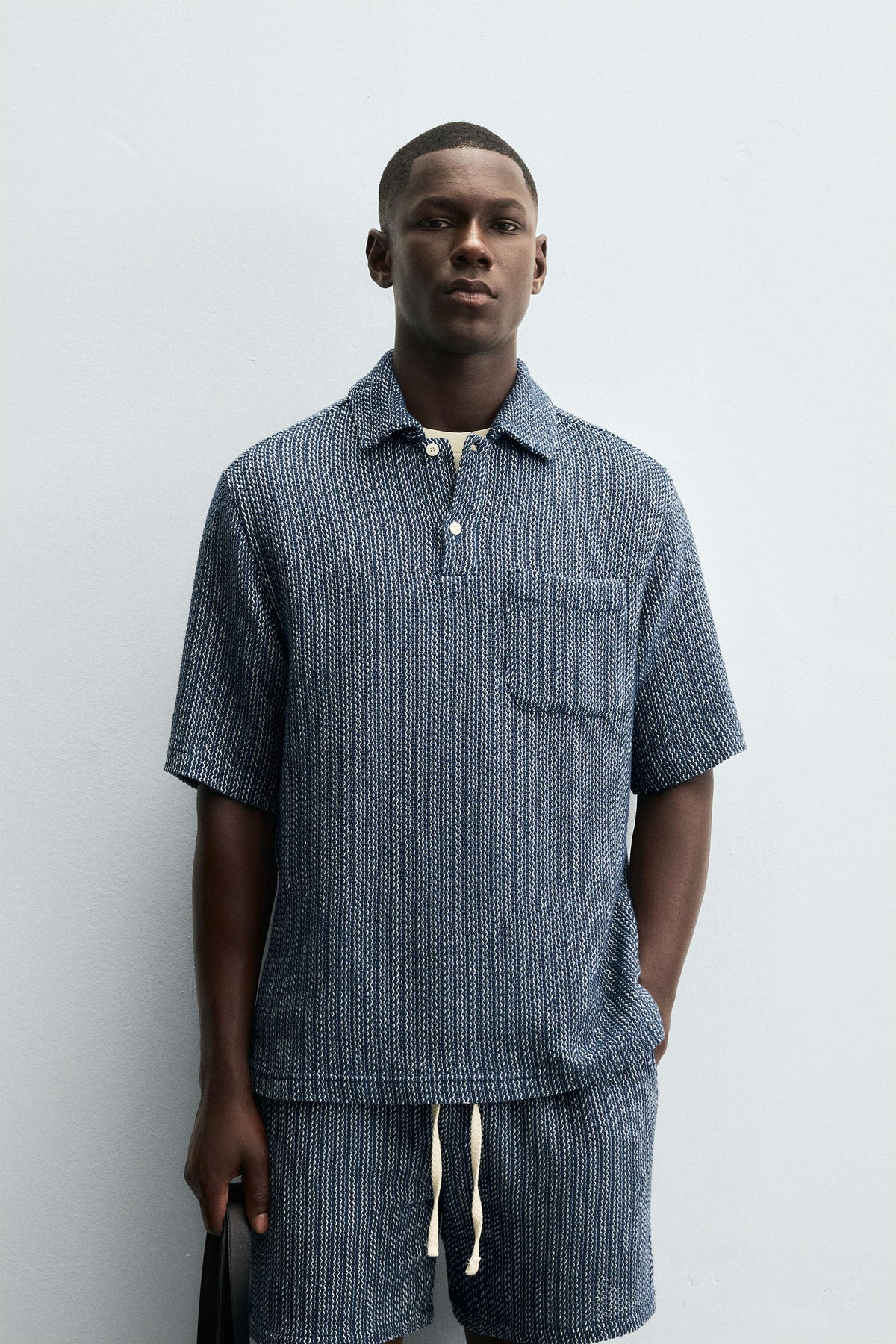TEXTURED POLO SHIRT - Image 2