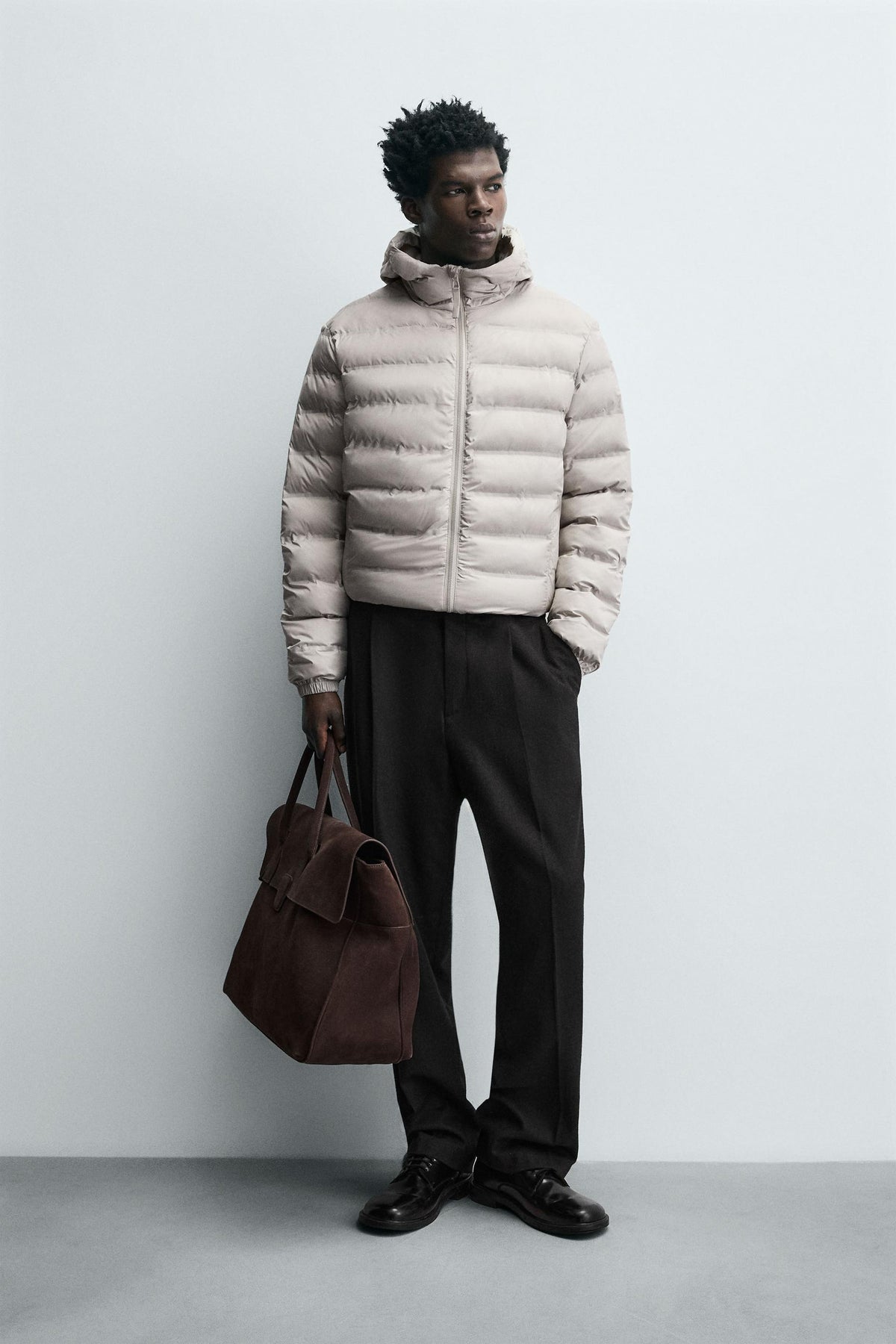 WATER-REPELLENT LIGHTWEIGHT PUFFER JACKET - Image 1