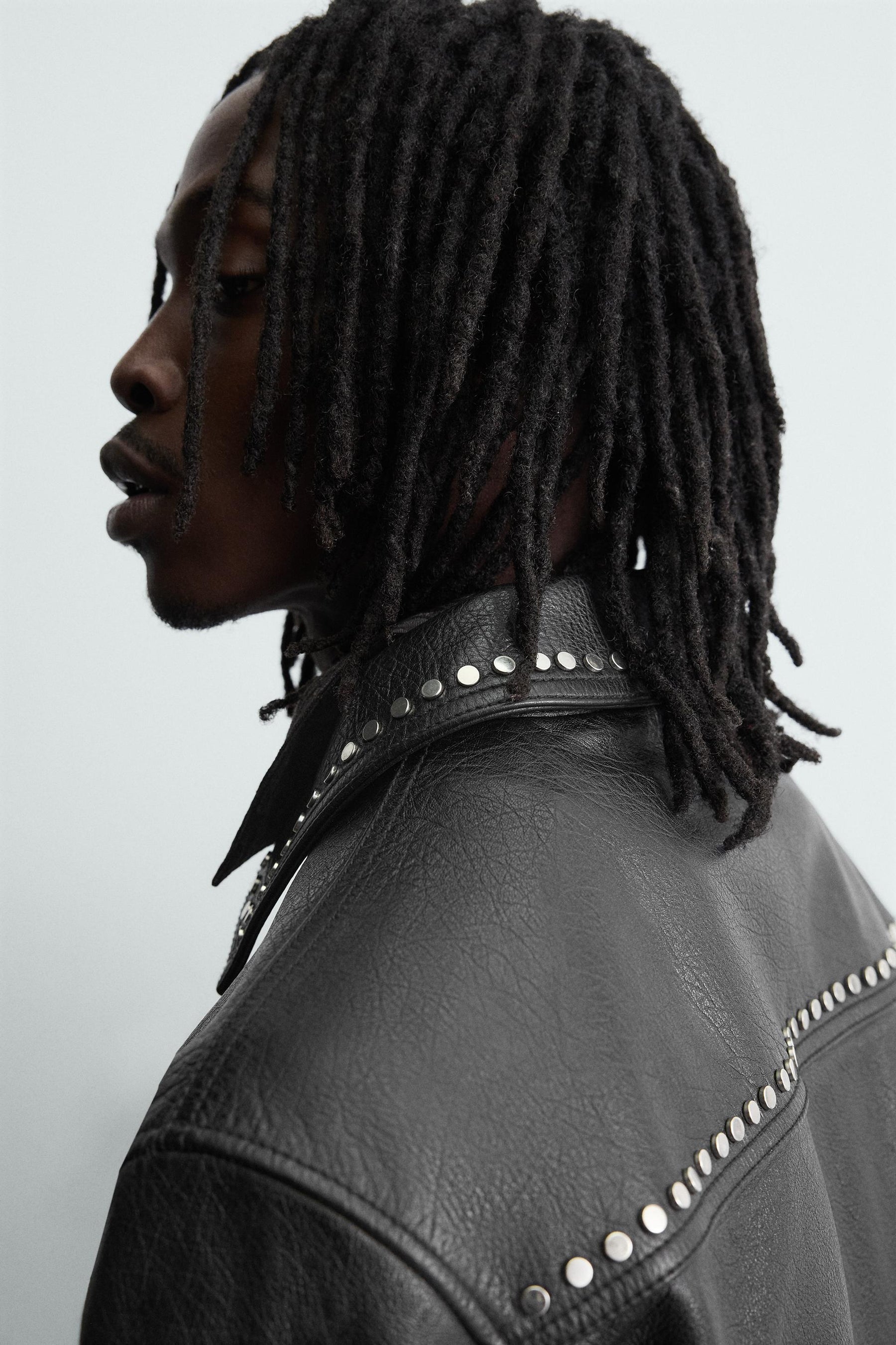 STUDDED LEATHER JACKET - Image 6