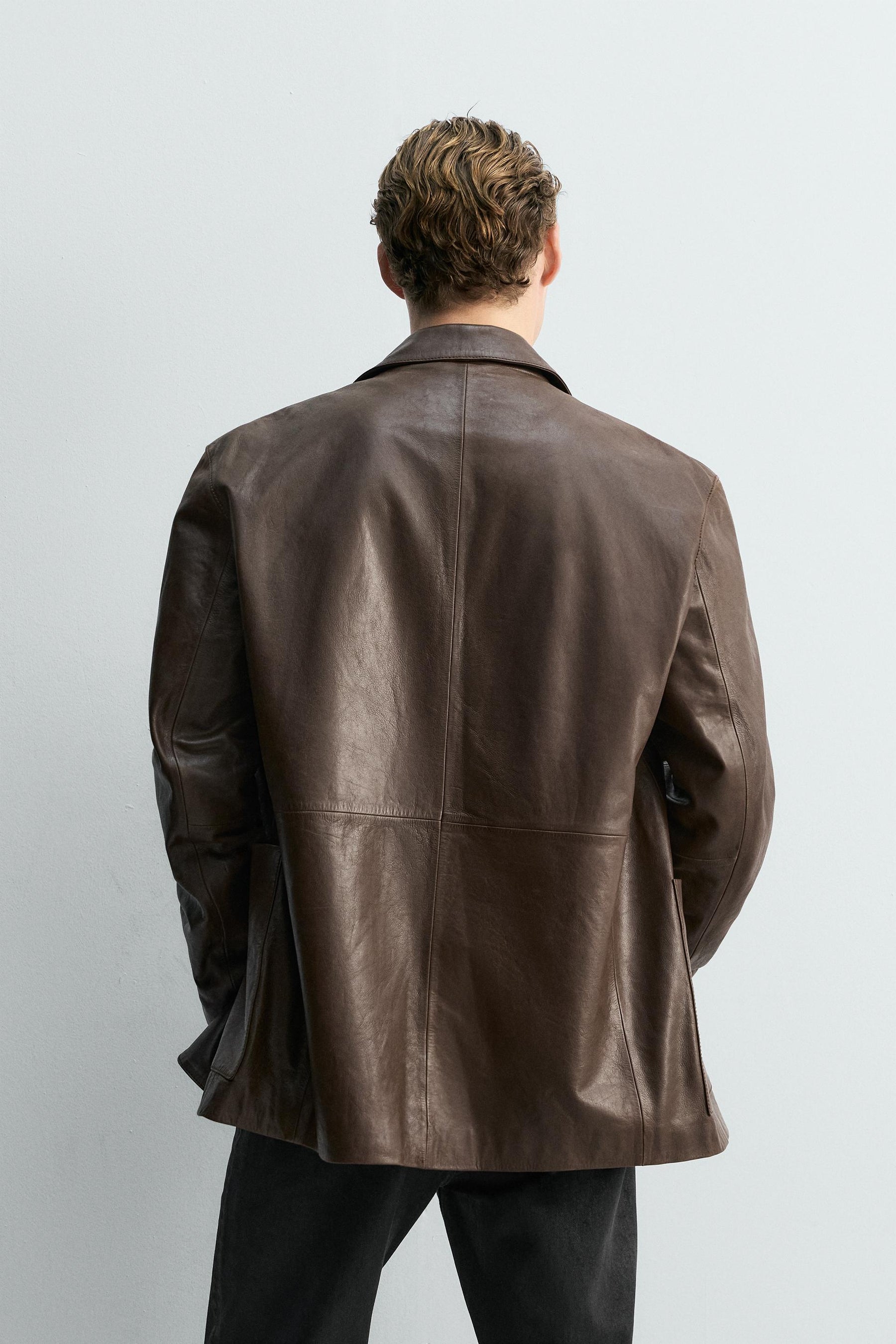 LIMITED EDITION LEATHER BLAZER - Image 3
