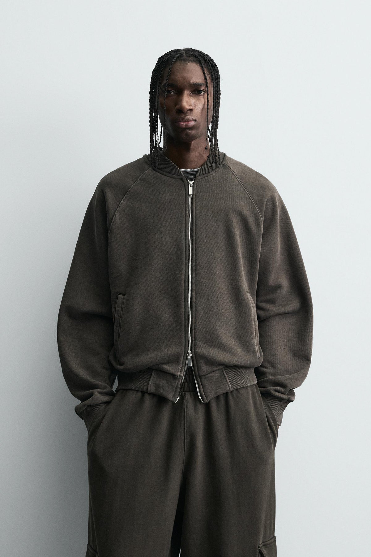 WASHED BOMBER JACKET - Image 2