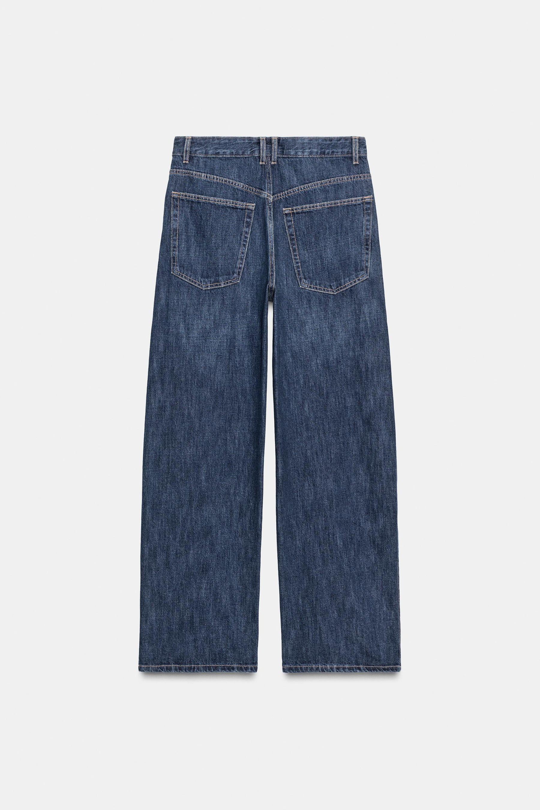 Baggy mid-waist jeans with