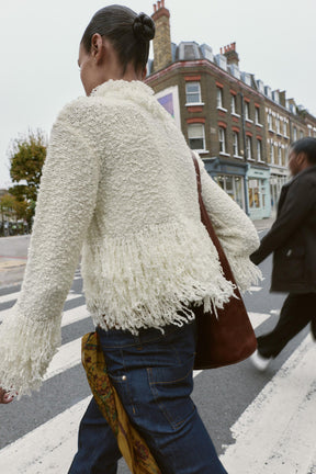 FRINGED KNIT JUMPER