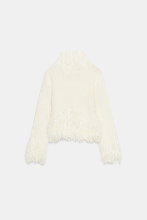 FRINGED KNIT JUMPER