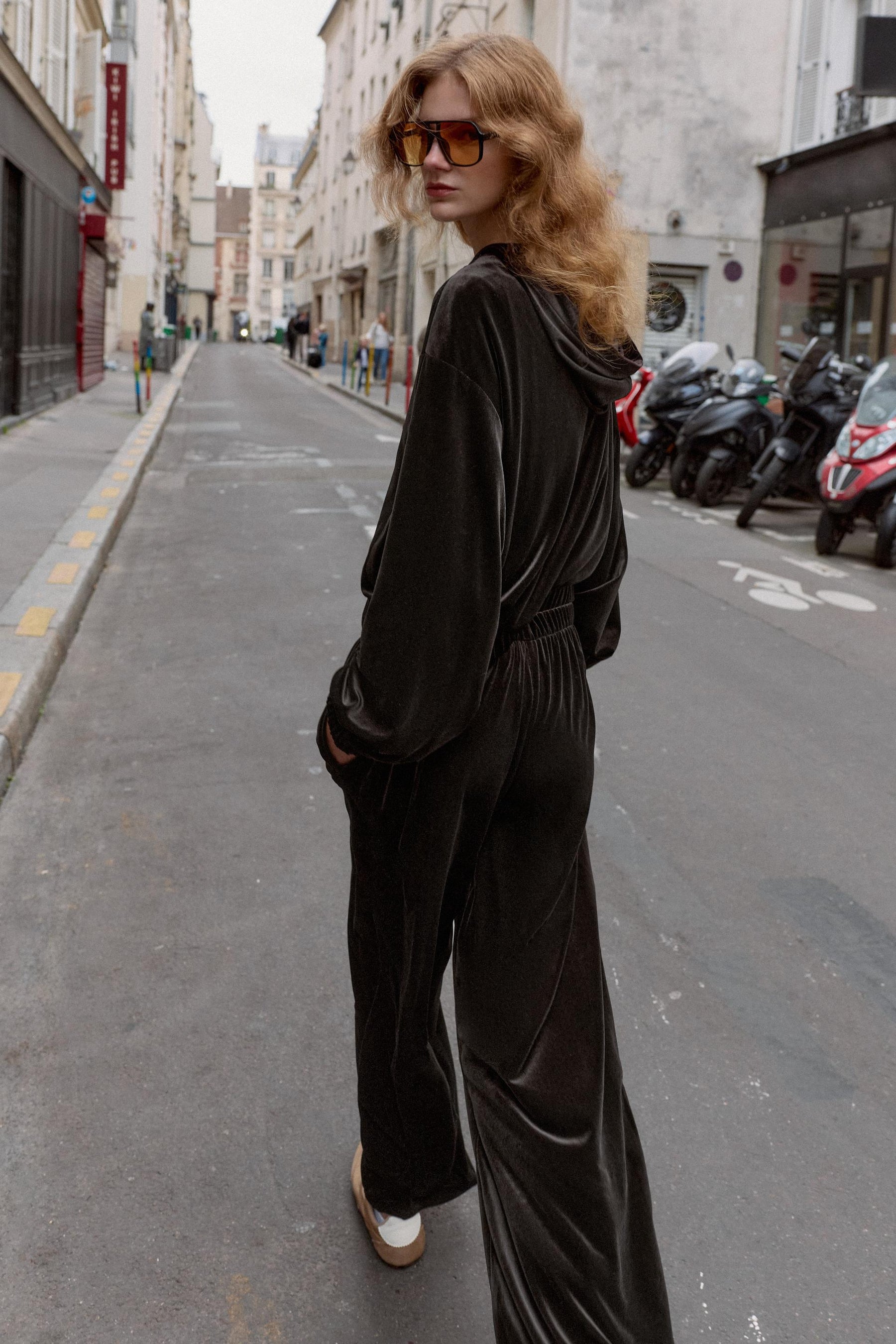 Velvet Hoodie Jacket