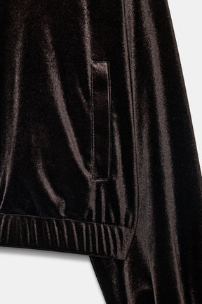 Velvet Hoodie Jacket
