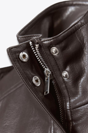 Faux Leather Jacket