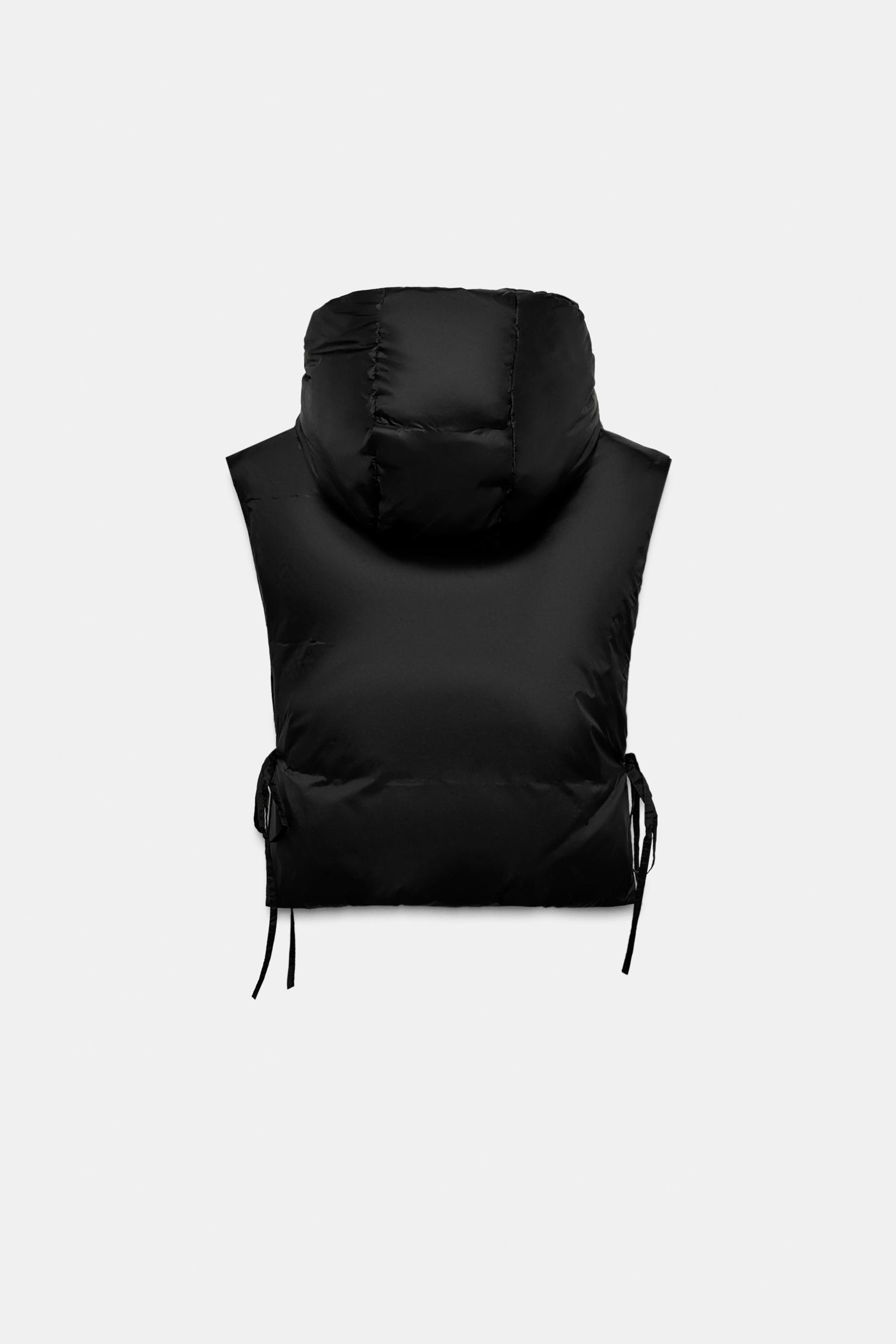 FEATHER DOWN GILET WITH TIES - Image 6