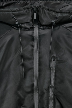 Windproof puffer jacket with