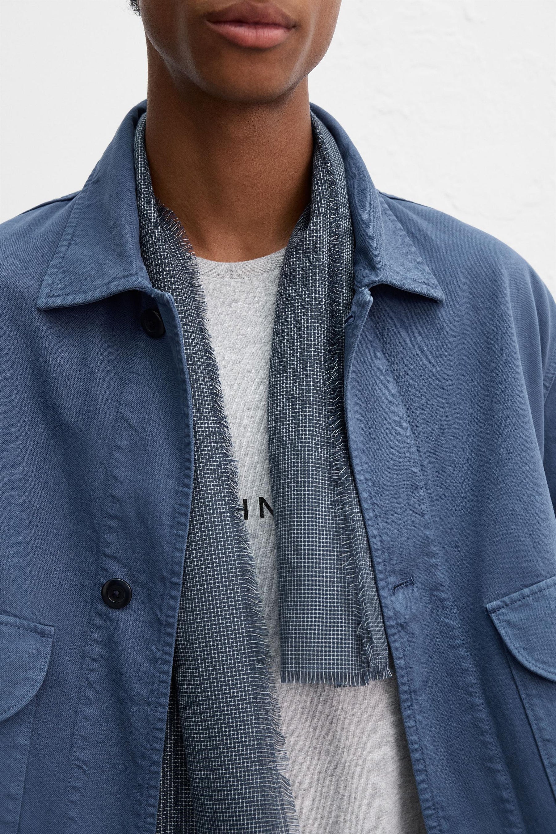 COTTON TEXTURED SCARF - Image 2