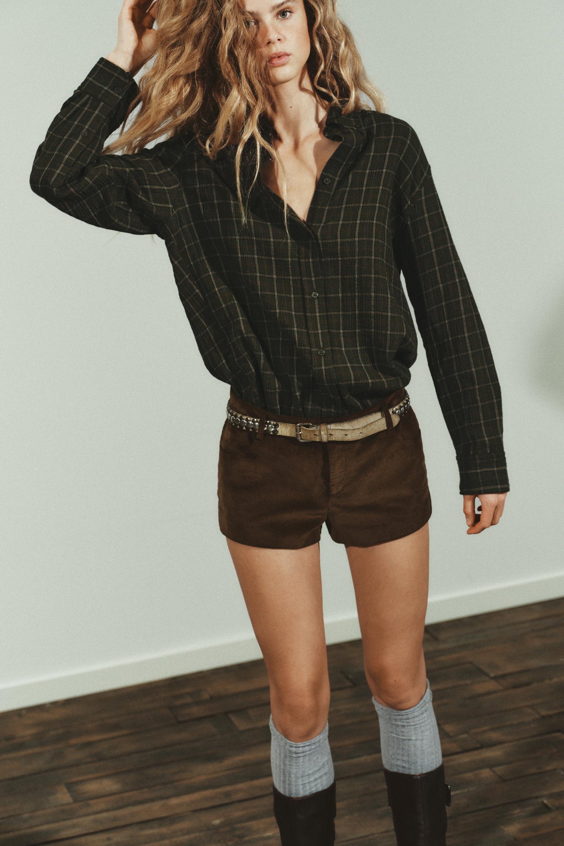 OVERSIZED CHECK SHIRT