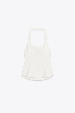 HALTER TOP WITH BOWS