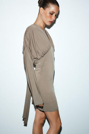 VOLUMINOUS SHORT DRESS - Image 5