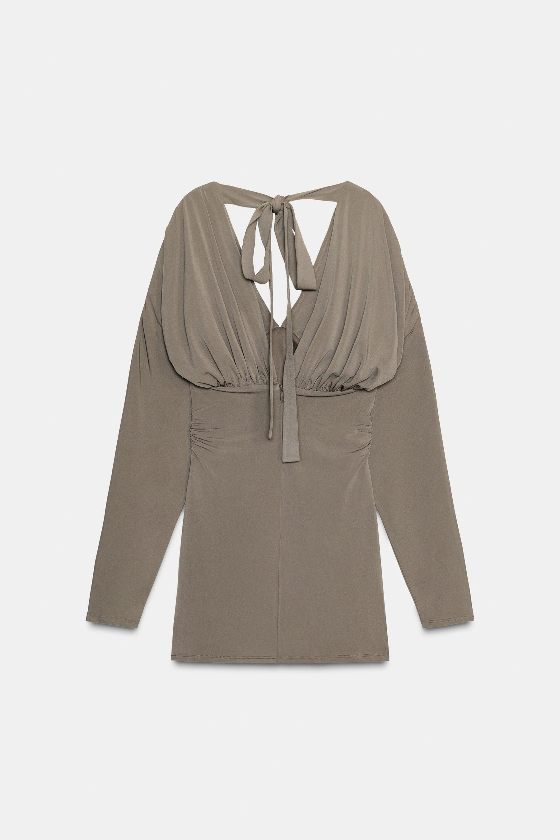 VOLUMINOUS SHORT DRESS - Image 9