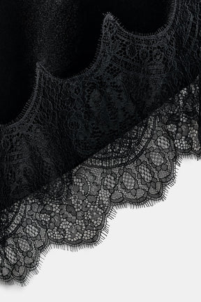 VELVET LACE MIDI DRESS - Image 6