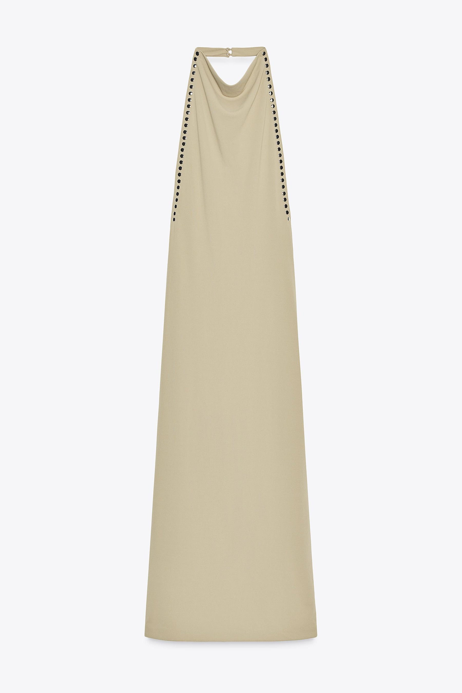 STUDDED HALTER DRESS - Image 3
