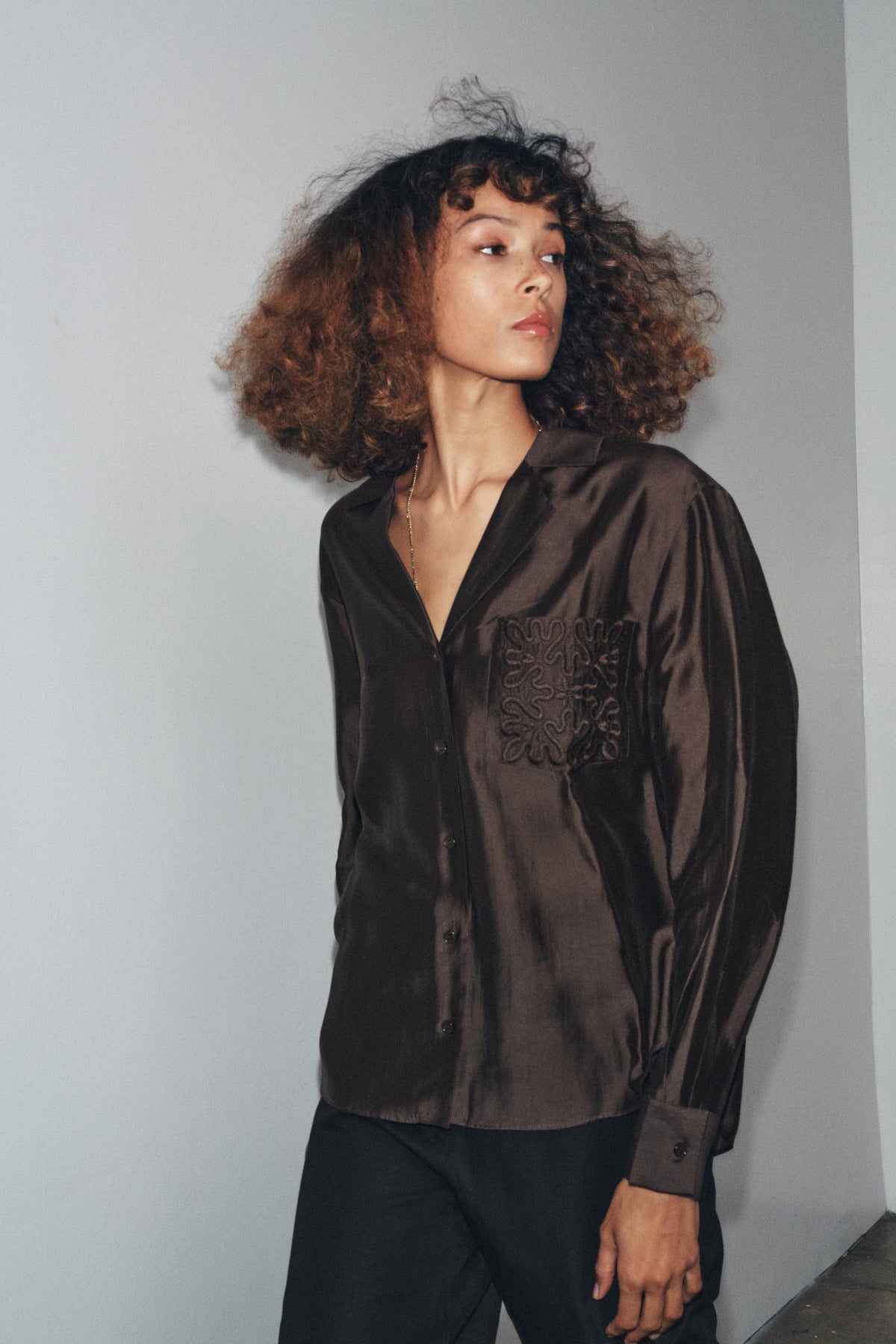 Embroidered Pocket Shirt