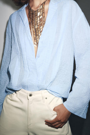 Textured Oversize Shirt