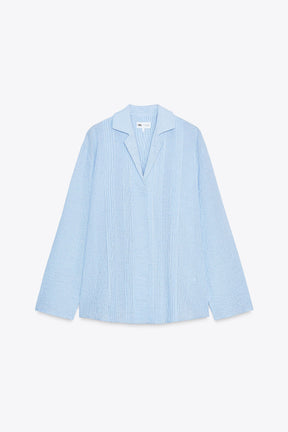 Textured Oversize Shirt