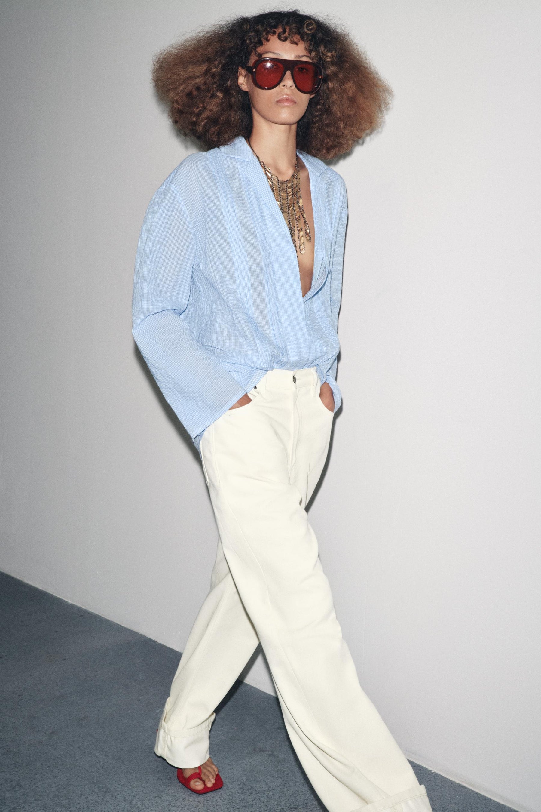 Textured Oversize Shirt