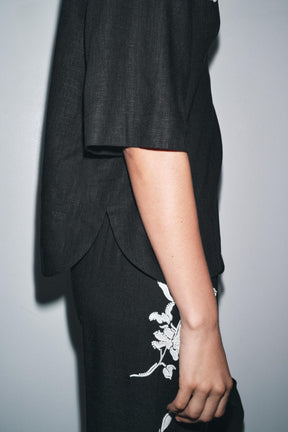 Beaded Embroidery Shirt