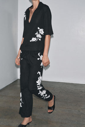 Beaded Embroidery Shirt