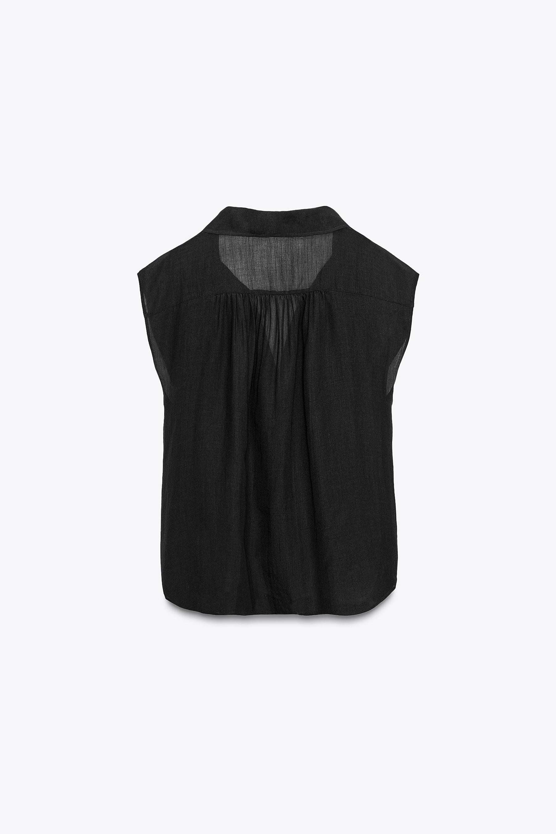 RAMIE BLEND PINTUCK SHIRT