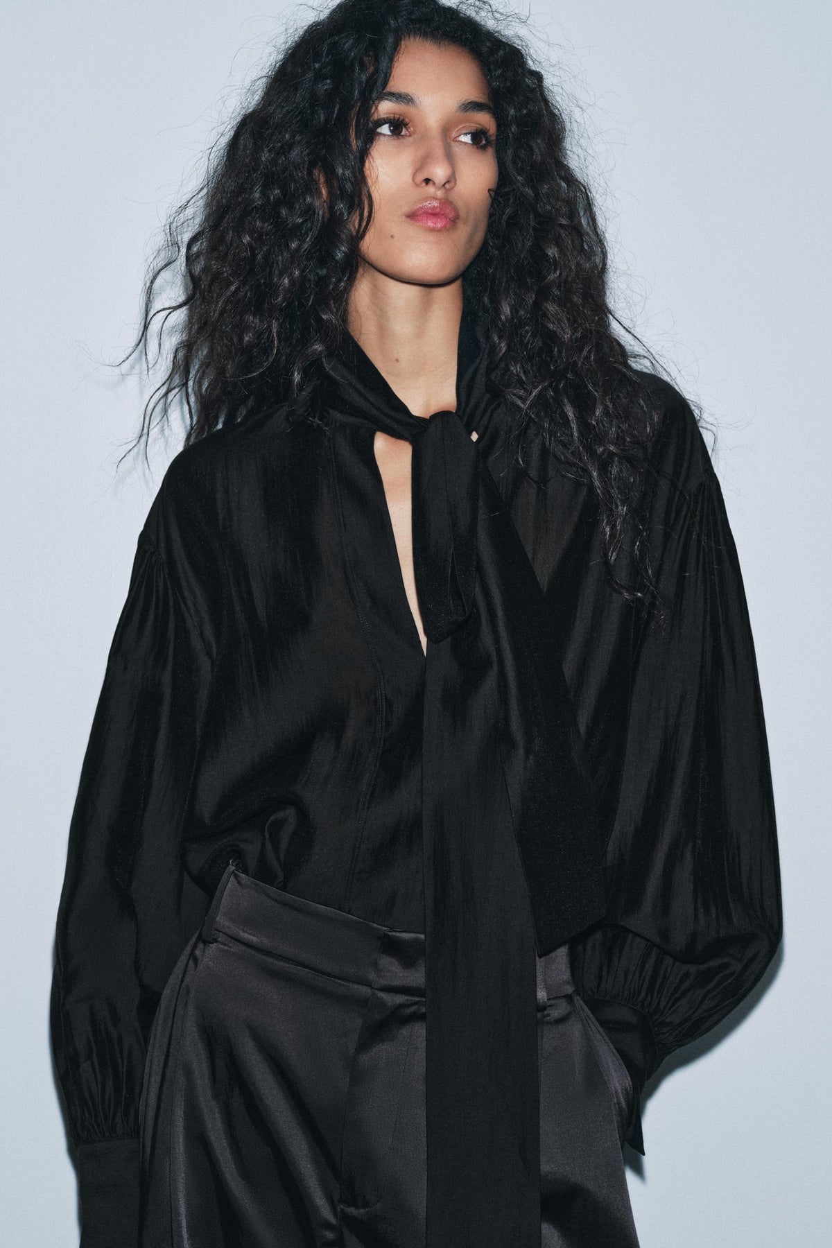 Flowing Shirt with Ties