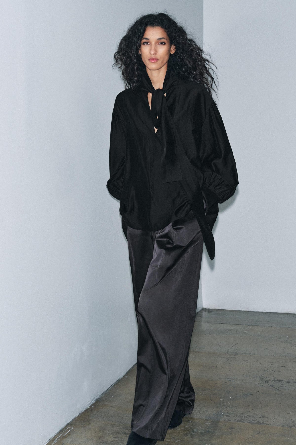 Flowing Shirt with Ties