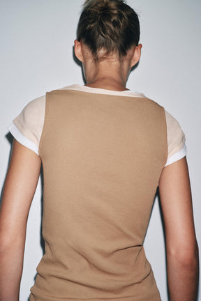 Contrast Layered Shirt