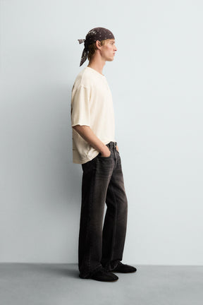 WASHED PRINTED KNIT T-SHIRT - Image 4