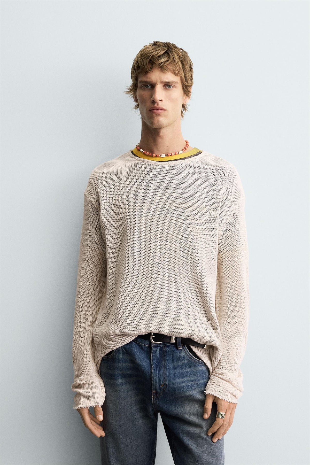 TEXTURED KNIT SWEATER - Image 2