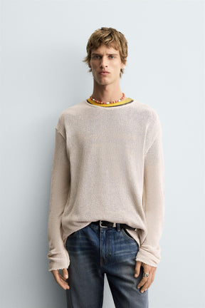 TEXTURED KNIT SWEATER - Image 2