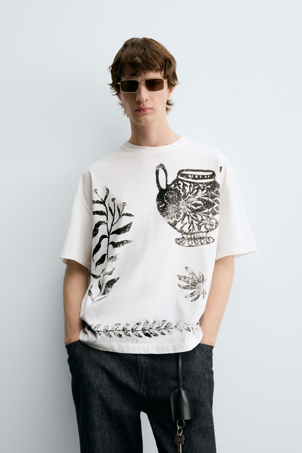 CONTRAST PRINT T-SHIRT - Image 2