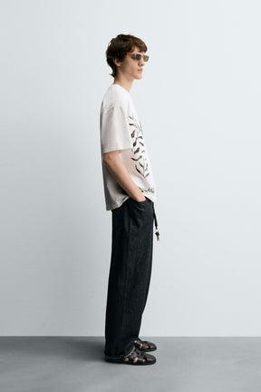 CONTRAST PRINT T-SHIRT - Image 4