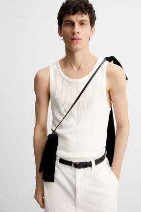 TEXTURED TANK T-SHIRT - Image 5