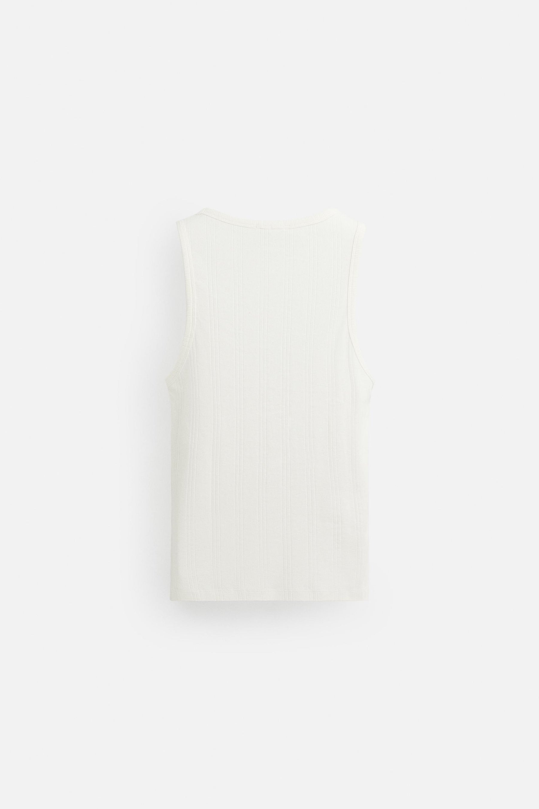 TEXTURED TANK T-SHIRT - Image 7