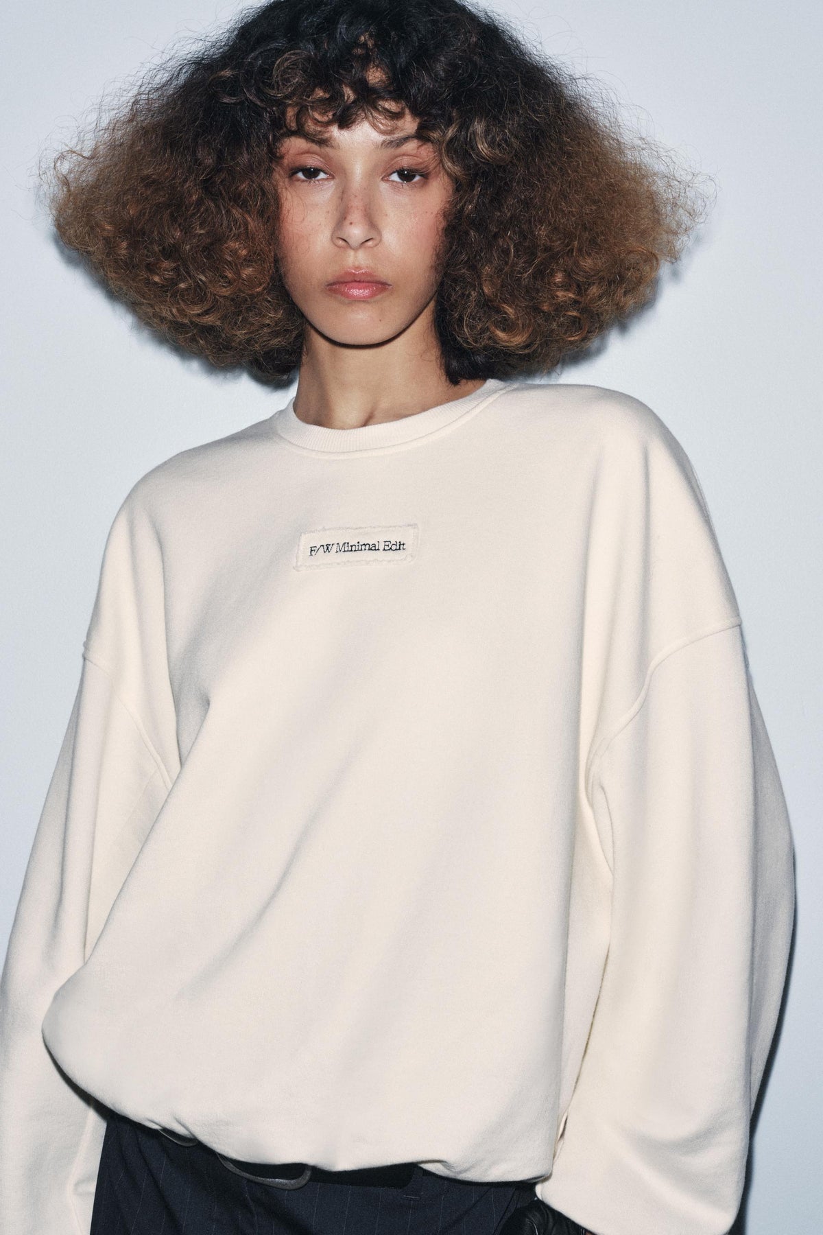 Embroidered Slogan Sweatshirt