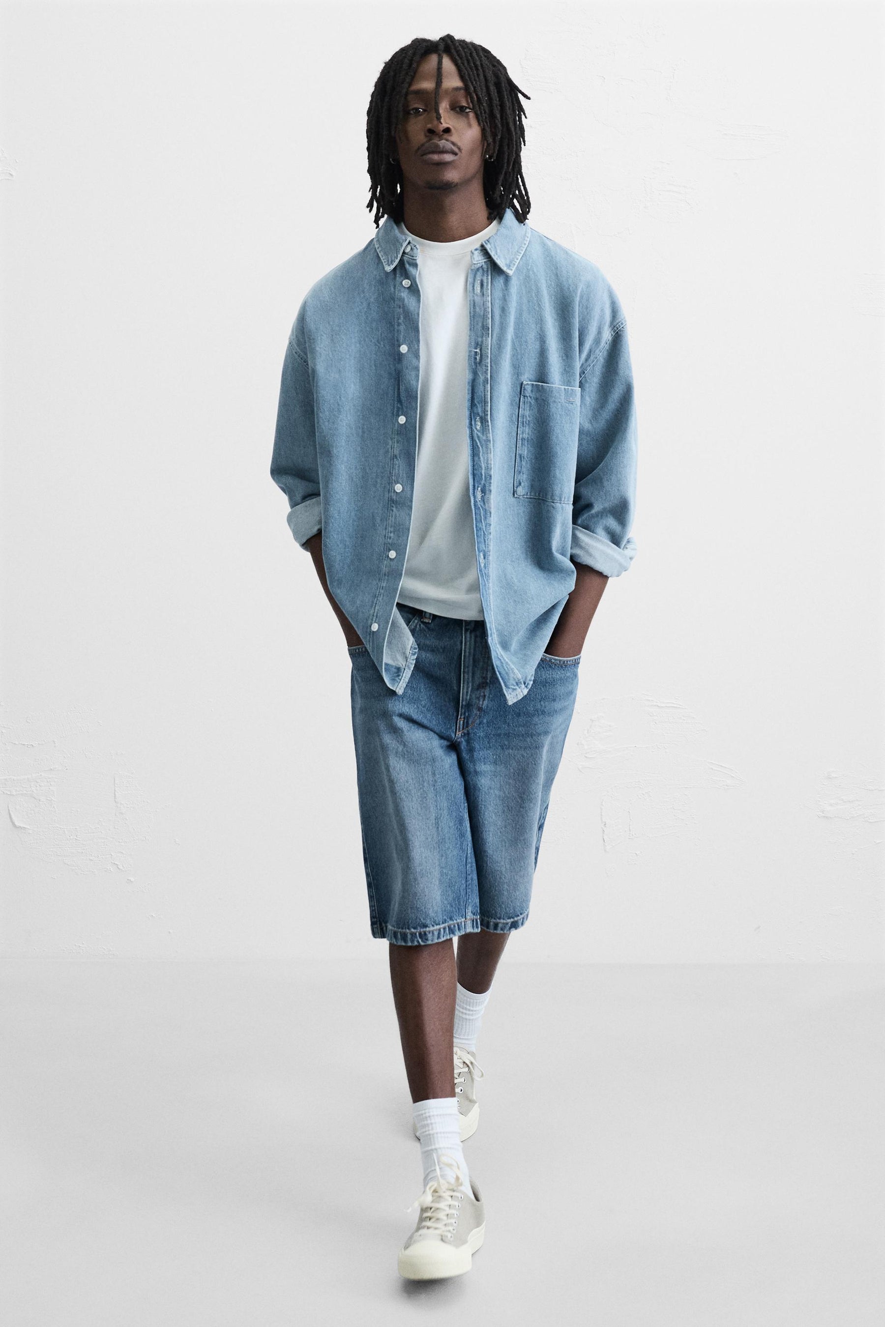 BAGGY FIT DENIM BERMUDAS - Image 5