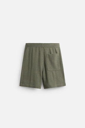 JACQUARD TEXTURED BERMUDA SHORTS - Image 7