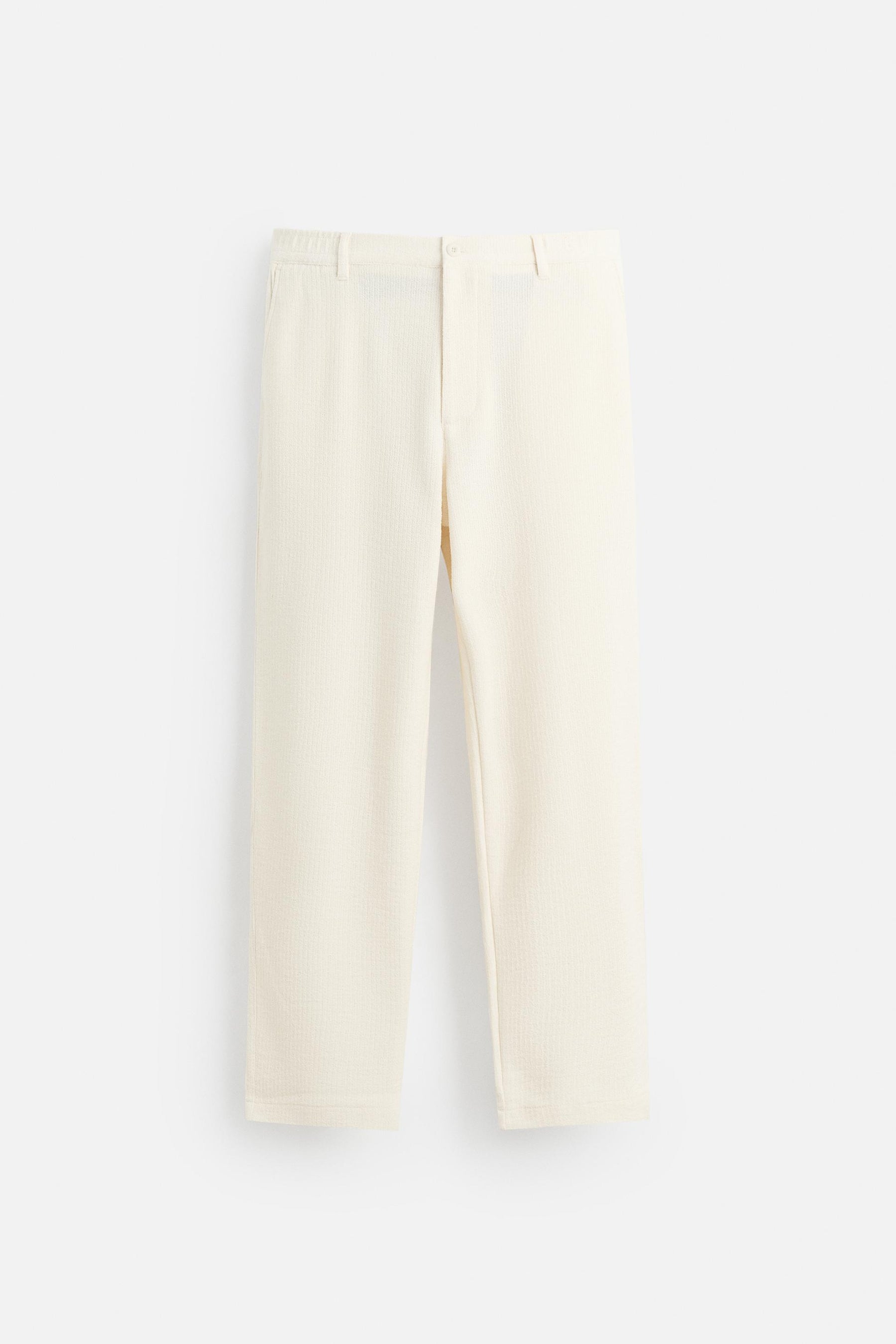 TEXTURED CHINO TROUSERS - Image 6