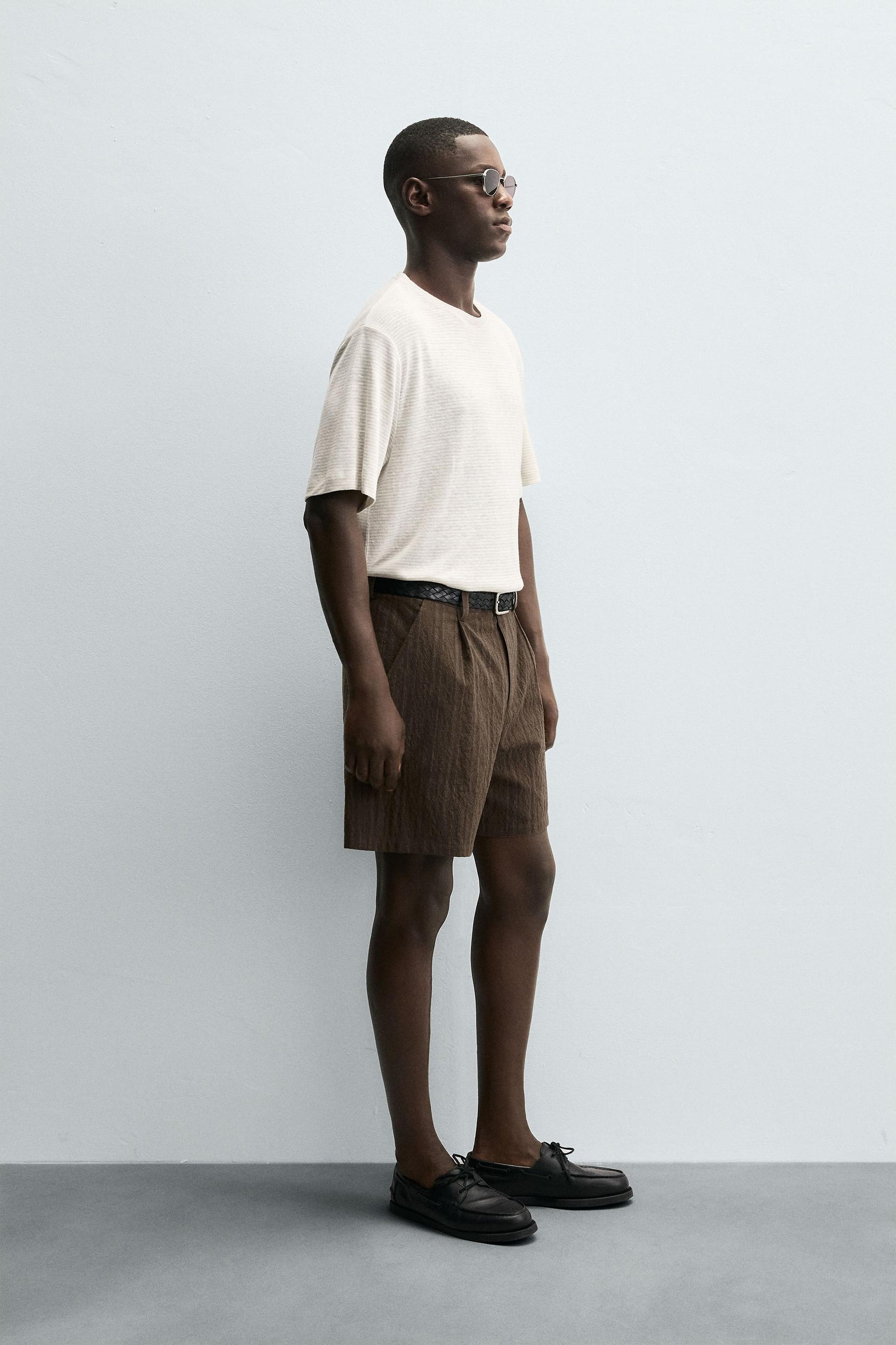 HEMP - VISCOSE STRIPED T-SHIRT - Image 4