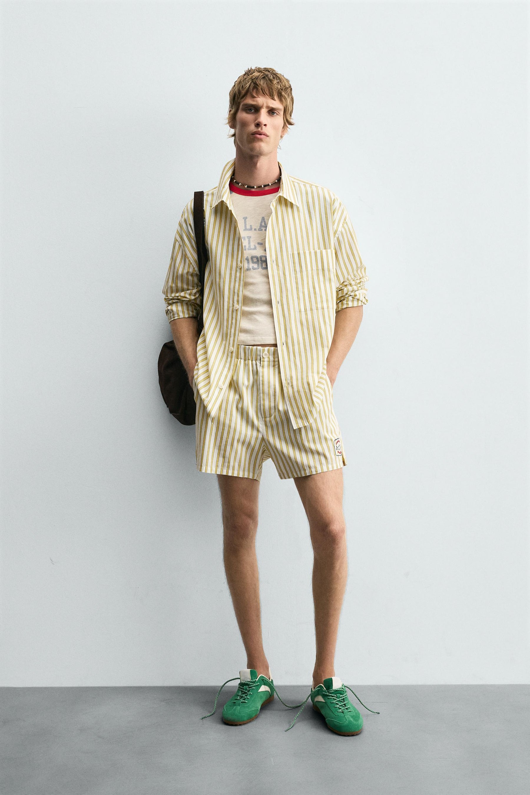 STRIPED SHIRT WITH POCKET - Image 1