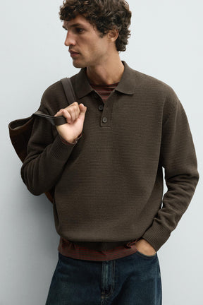CHENILLE KNIT POLO SHIRT - Image 5