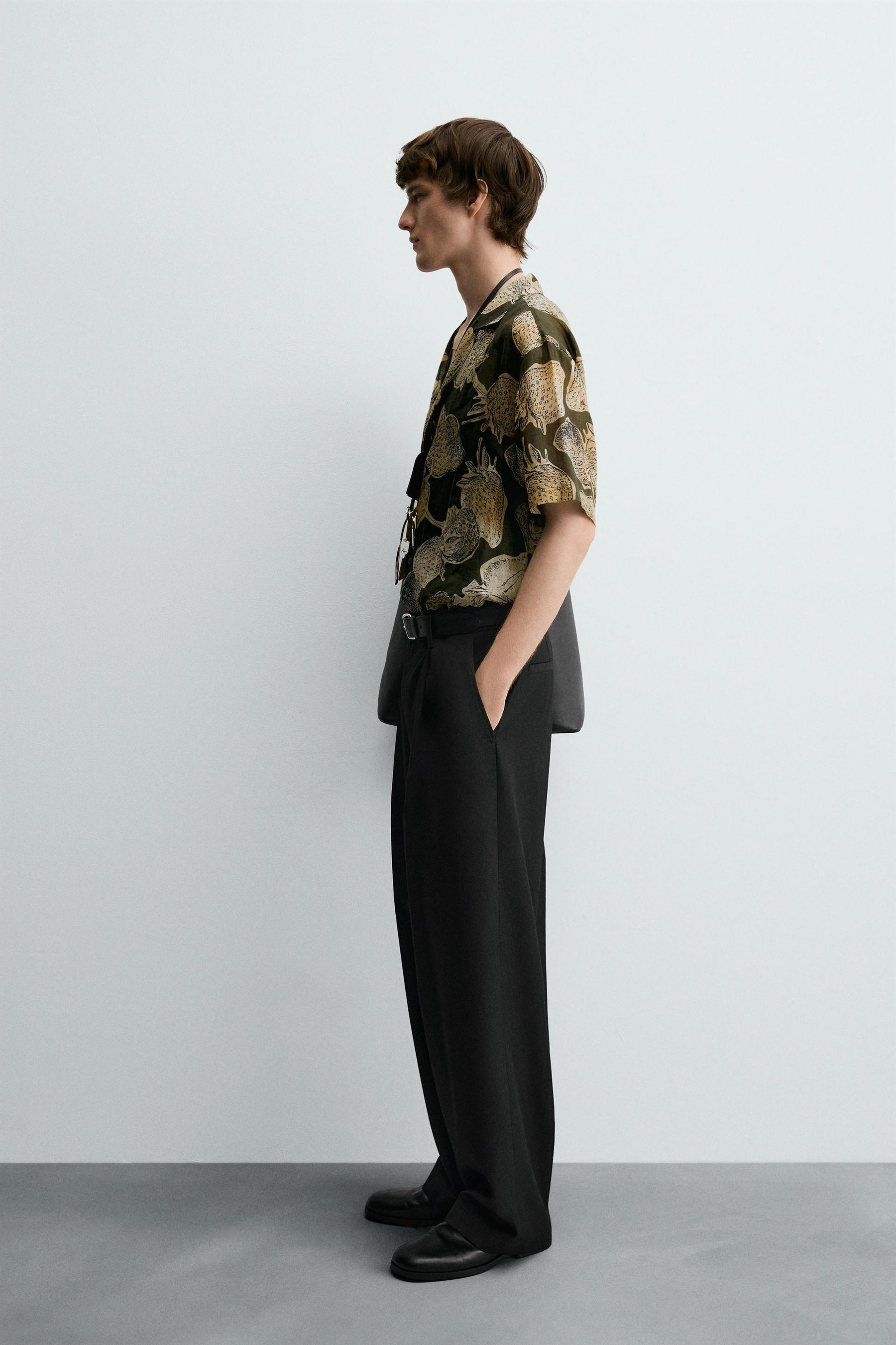 STRAWBERRY PRINT 100% RAMIE SHIRT - Image 4